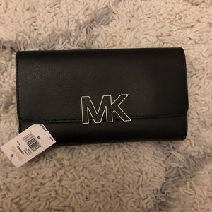 Michael Kors Florence Billfold Large Wallet-BLACK